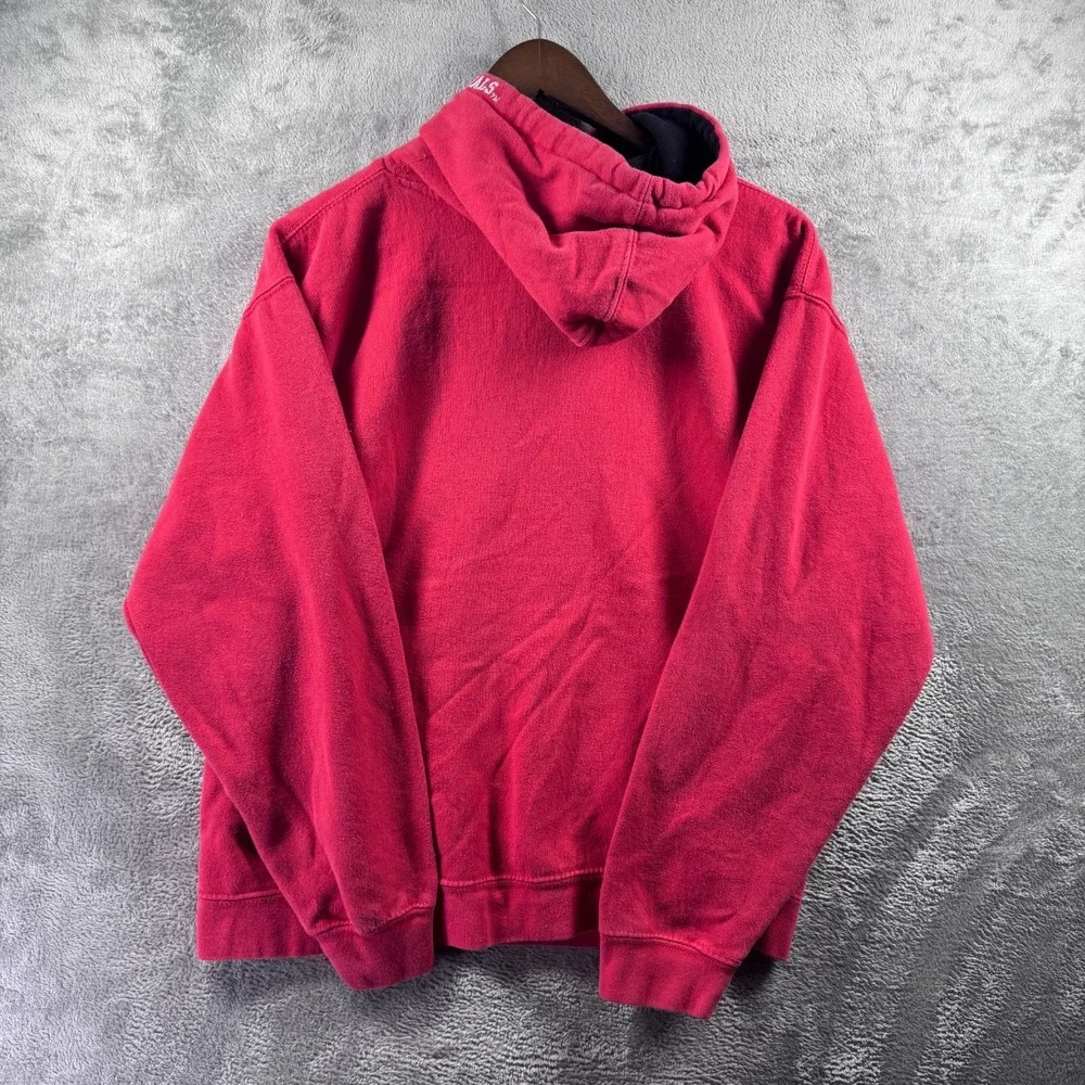 Louisville Cardinals Old Varsity Brand Letter Hoodie Red Mens Large NCAA